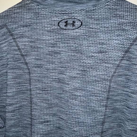 Under Armour Men's 1/4 Zip Graphite Threadborne Seamless Pullover Shirt 2XL - Picture 7 of 7